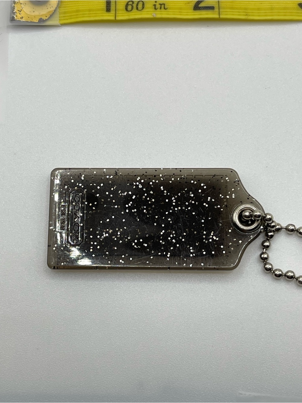 Coach Poppy Smoky Clear with Silver Glitter Hang Tag - Picture 3 of 4
